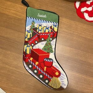 “Lands End” Needlepoint Stocking